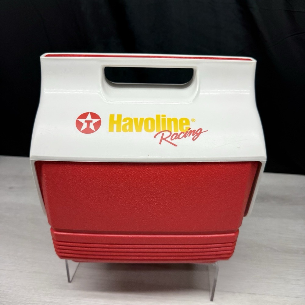 Igloo Mini Mate Cooler 6 Pack Havoline Racing Texaco Red White Vintage 5qt